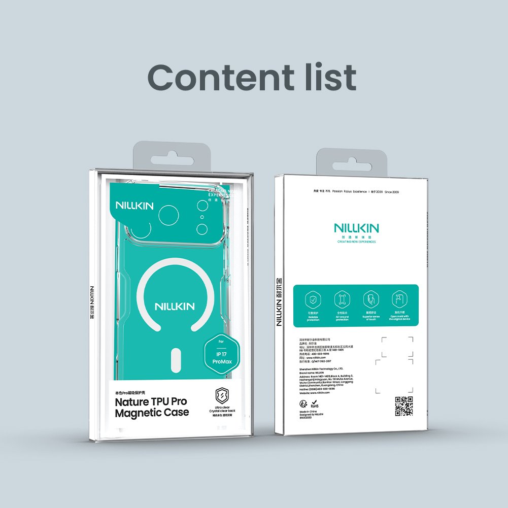 Nillkin Nature TPU PRO Magnetic Kryt pro Apple iPhone 17 Pro Max Transparent