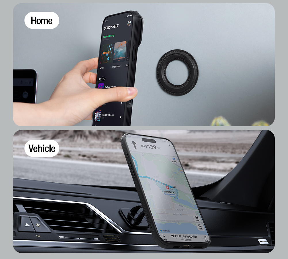 Nillkin CamShield Prop Magnetic Zadní Kryt pro Apple iPhone 17 Pro Max Black