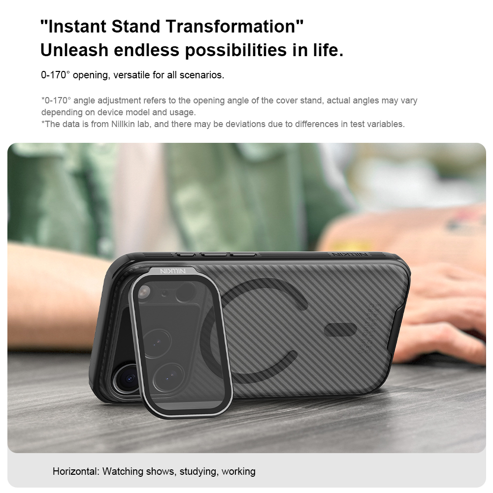 Nillkin CamShield Prop Magnetic Zadní Kryt pro Apple iPhone 17 Pro Transparent Black