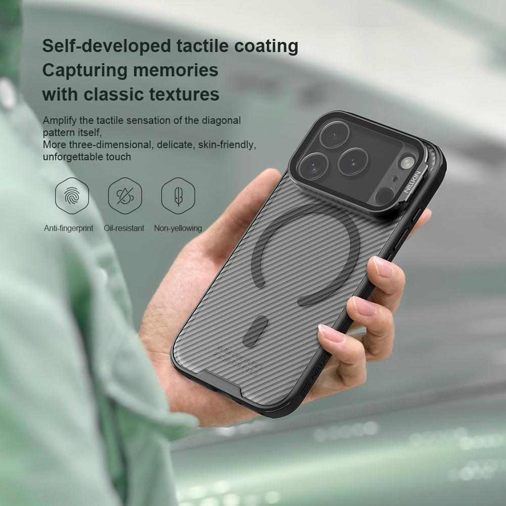 Nillkin CamShield Prop Magnetic Zadní Kryt pro Apple iPhone 17 Pro Transparent Black