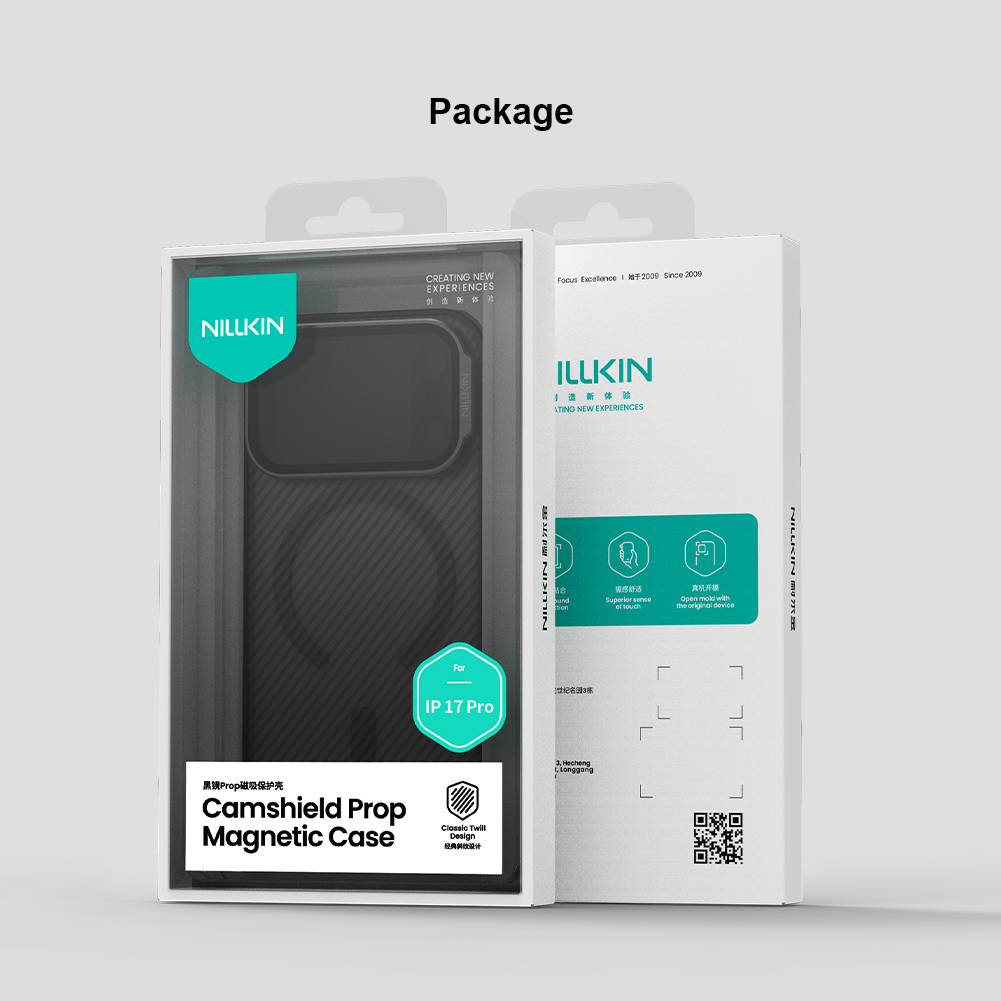 Nillkin CamShield Prop Magnetic Zadní Kryt pro Apple iPhone 17 Pro Transparent Black