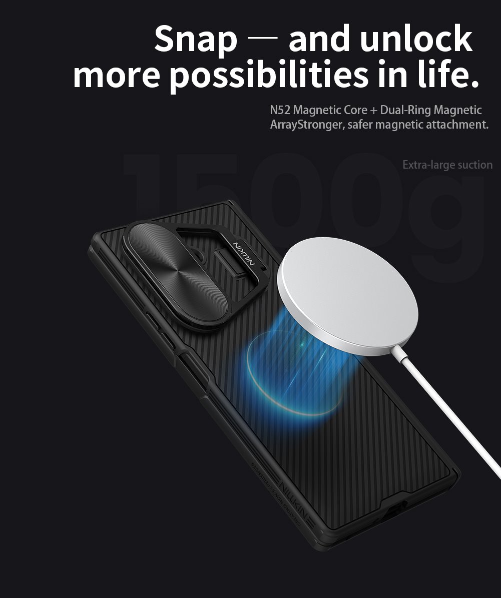 Nillkin CamShield Prop Magnetic Zadní Kryt pro Samsung Galaxy Z Fold 7 Black