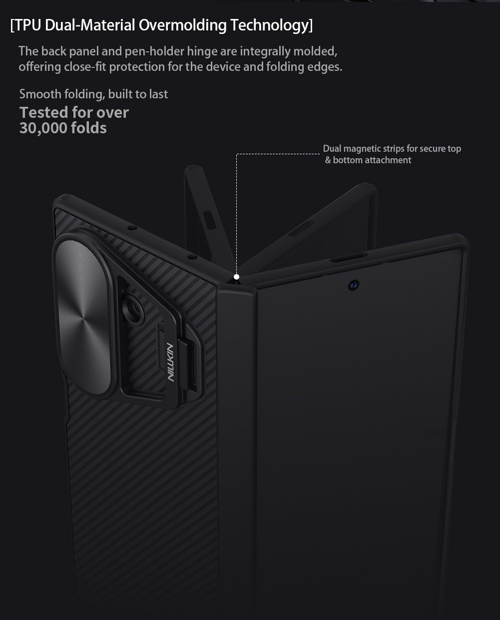 Nillkin CamShield Prop Magnetic Zadní Kryt pro Samsung Galaxy Z Fold 7 Black