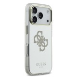 Guess PC/TPU Mirror 4G Glitter Logo MagSafe Zadní Kryt pro iPhone 17 Pro Max Gold