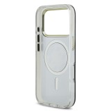 Guess PC/TPU Mirror 4G Glitter Logo MagSafe Zadní Kryt pro iPhone 17 Pro Max Gold