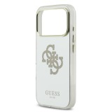 Guess PC/TPU Mirror 4G Glitter Logo MagSafe Zadní Kryt pro iPhone 17 Pro Gold