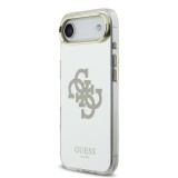 Guess PC/TPU Mirror 4G Glitter Logo MagSafe Zadní Kryt pro iPhone Air Gold