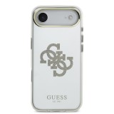 Guess PC/TPU Mirror 4G Glitter Logo MagSafe Zadní Kryt pro iPhone Air Gold