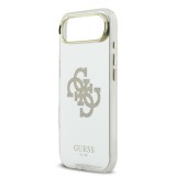 Guess PC/TPU Mirror 4G Glitter Logo MagSafe Zadní Kryt pro iPhone Air Gold