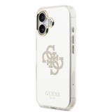 Guess PC/TPU Mirror 4G Glitter Logo MagSafe Zadní Kryt pro iPhone 17 Gold