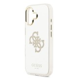 Guess PC/TPU Mirror 4G Glitter Logo MagSafe Zadní Kryt pro iPhone 17 Gold