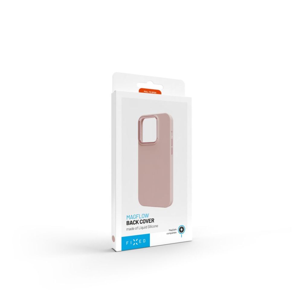 Zadní kryt FIXED MagFlow s podporou MagSafe pro Apple iPhone 17, růžový