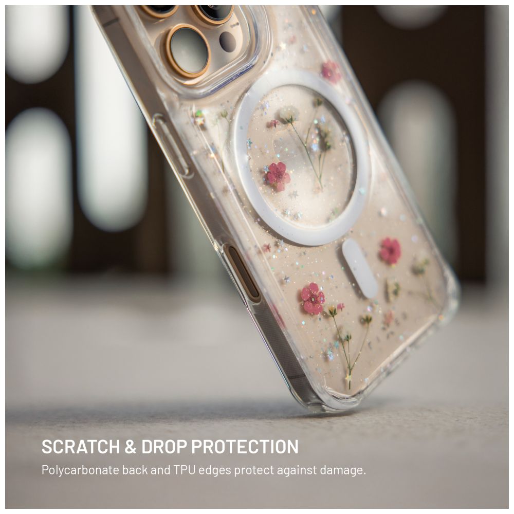 Zadní kryt FIXED MagBloom s podporou MagSafe pro Apple iPhone 13, Blush Plum