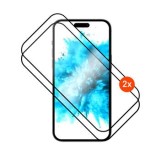 Tvrzené sklo FIXED Full-Cover s aplikátorem pro Samsung Galaxy S26 FE, 2ks, černá
