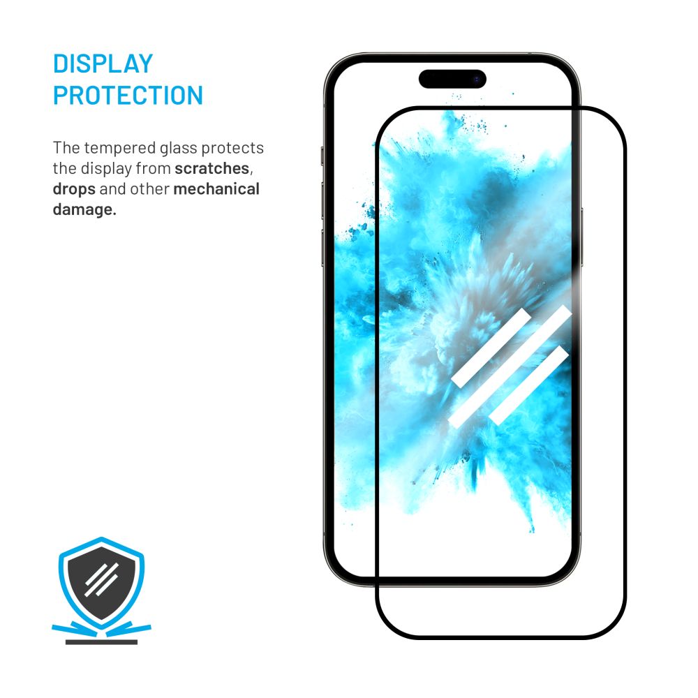 Tvrzené sklo FIXED Full-Cover s aplikátorem pro Samsung Galaxy S26 FE, 2ks, černé