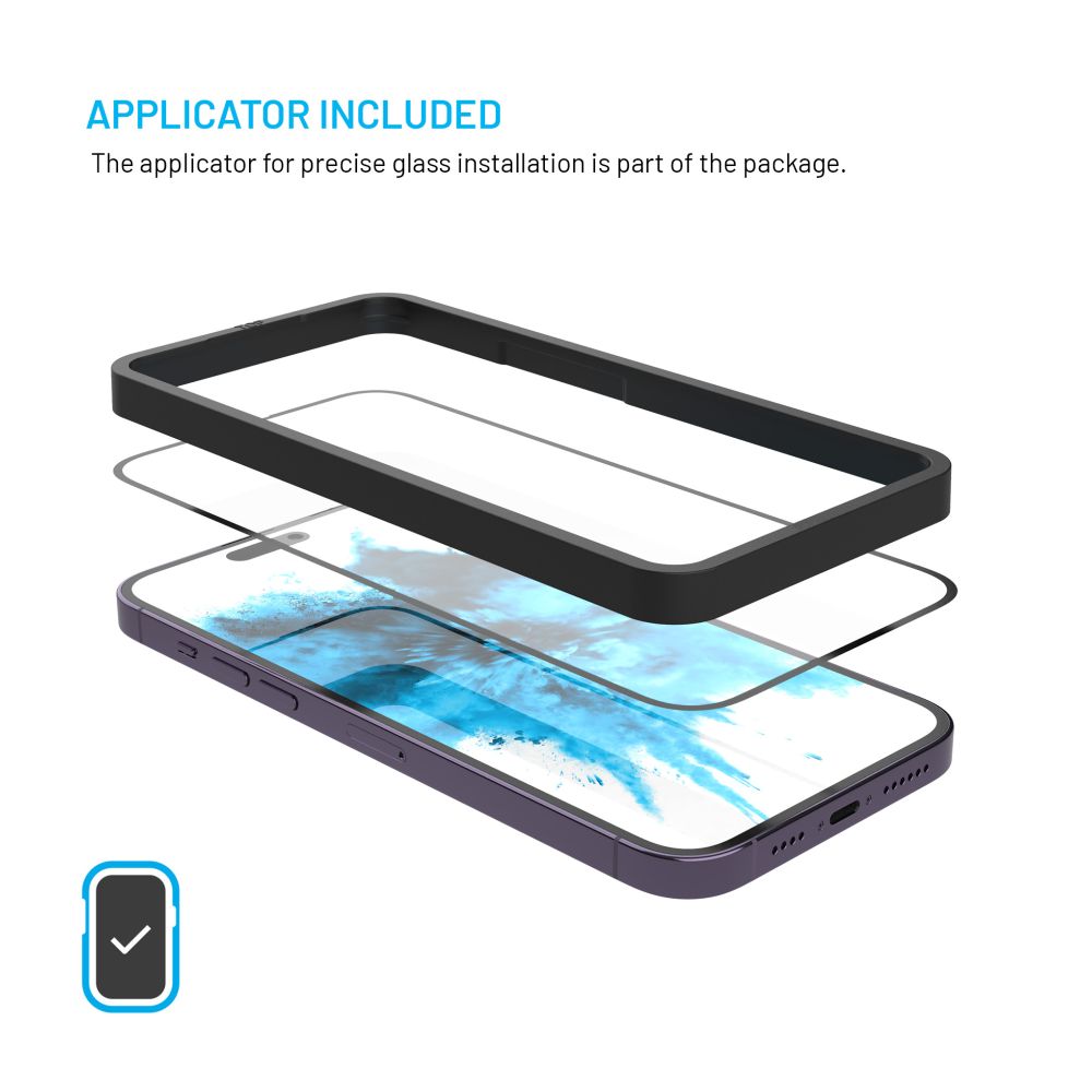Tvrzené sklo FIXED Full-Cover s aplikátorem pro Samsung Galaxy S26 FE, 2ks, černé