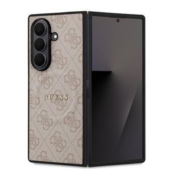 Zadní kryt Guess PU Leather 4G Colored Ring Magnetic pro Samsung Galaxy Z Flip7, růžová