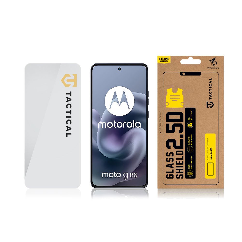 Tactical Glass Shield 2.5D sklo pro Motorola G86 Clear
