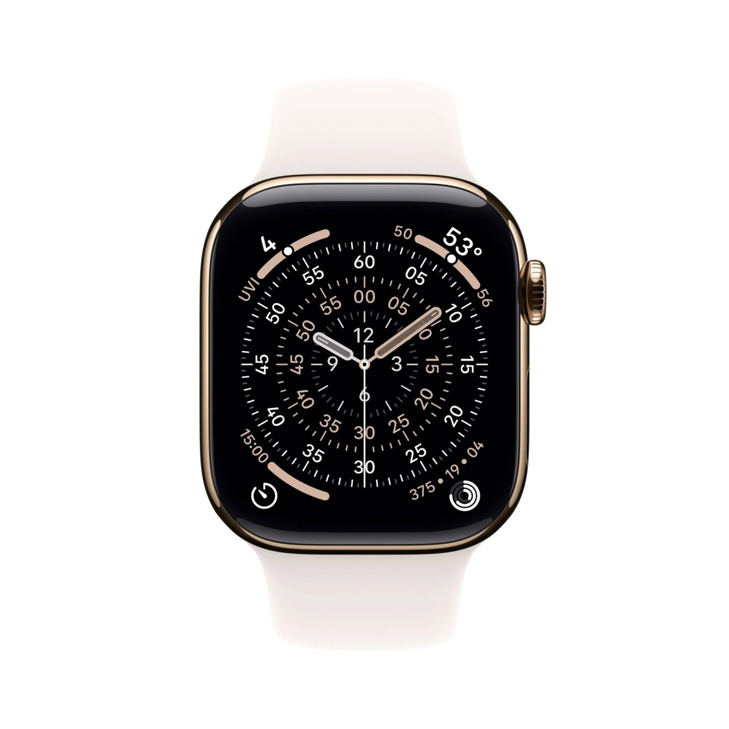 Apple Watch S11 Cell - 46mm Šport Band zlaté/svetlerumené M/L