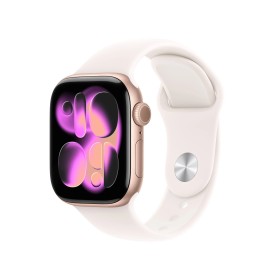 Apple Watch S11 Cell - 42mm Sport Band ružovo zlaté/svetlerumené S/M