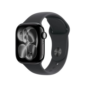 Apple Watch S11 Cell - 42mm Sport Band klavírno čierne/čierne S/M