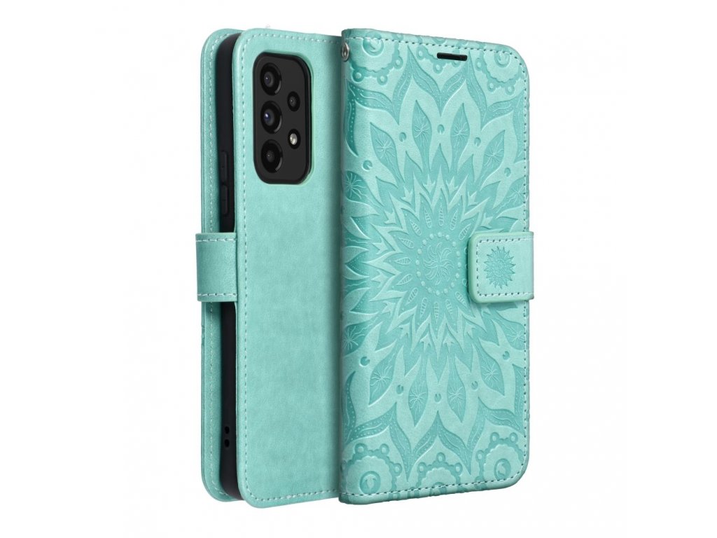 Flipové pouzdro MEZZO Book case pro Xiaomi Redmi Note 10 5G / Poco M3 Pro / Poco M3 Pro 5G, mandala green