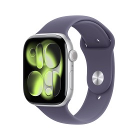 Apple Watch S11 - 46mm Sport Band strieborné/hmlovo fialové S/M