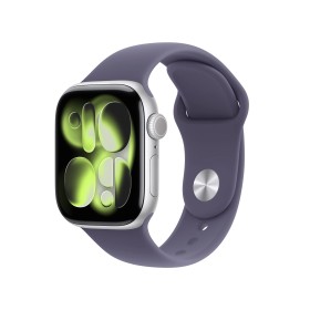 Apple Watch S11 - 42mm Sport Band strieborné/hmlovo fialové S/M