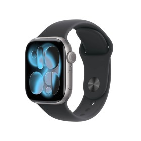 Apple Watch S11 - 42mm Sport Band vesmírne šedé/čierne S/M