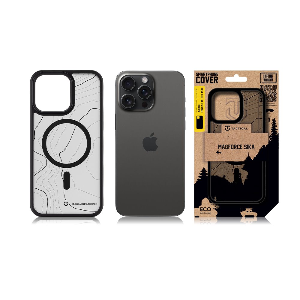 Tactical MagForce Hyperstealth Sika Kryt pro iPhone 15 Pro Max Asphalt