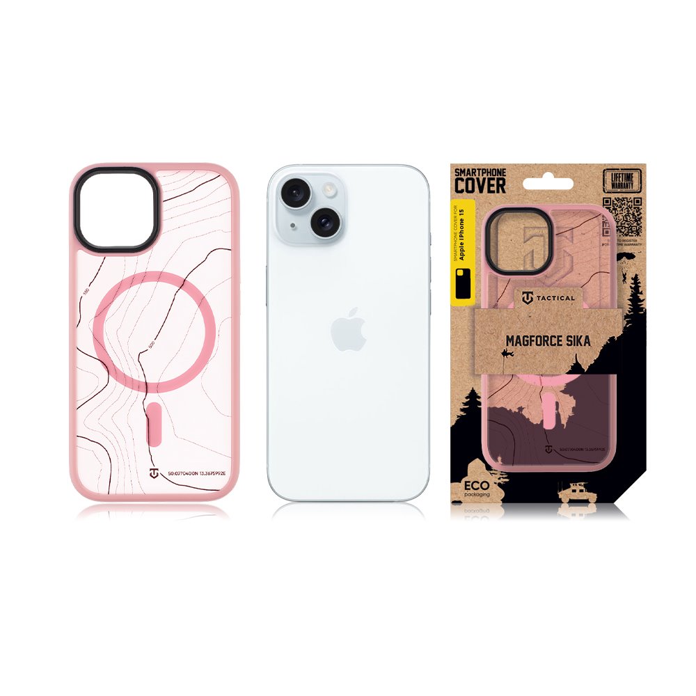 Tactical MagForce Hyperstealth Sika Kryt pro iPhone 15 Pink Panther