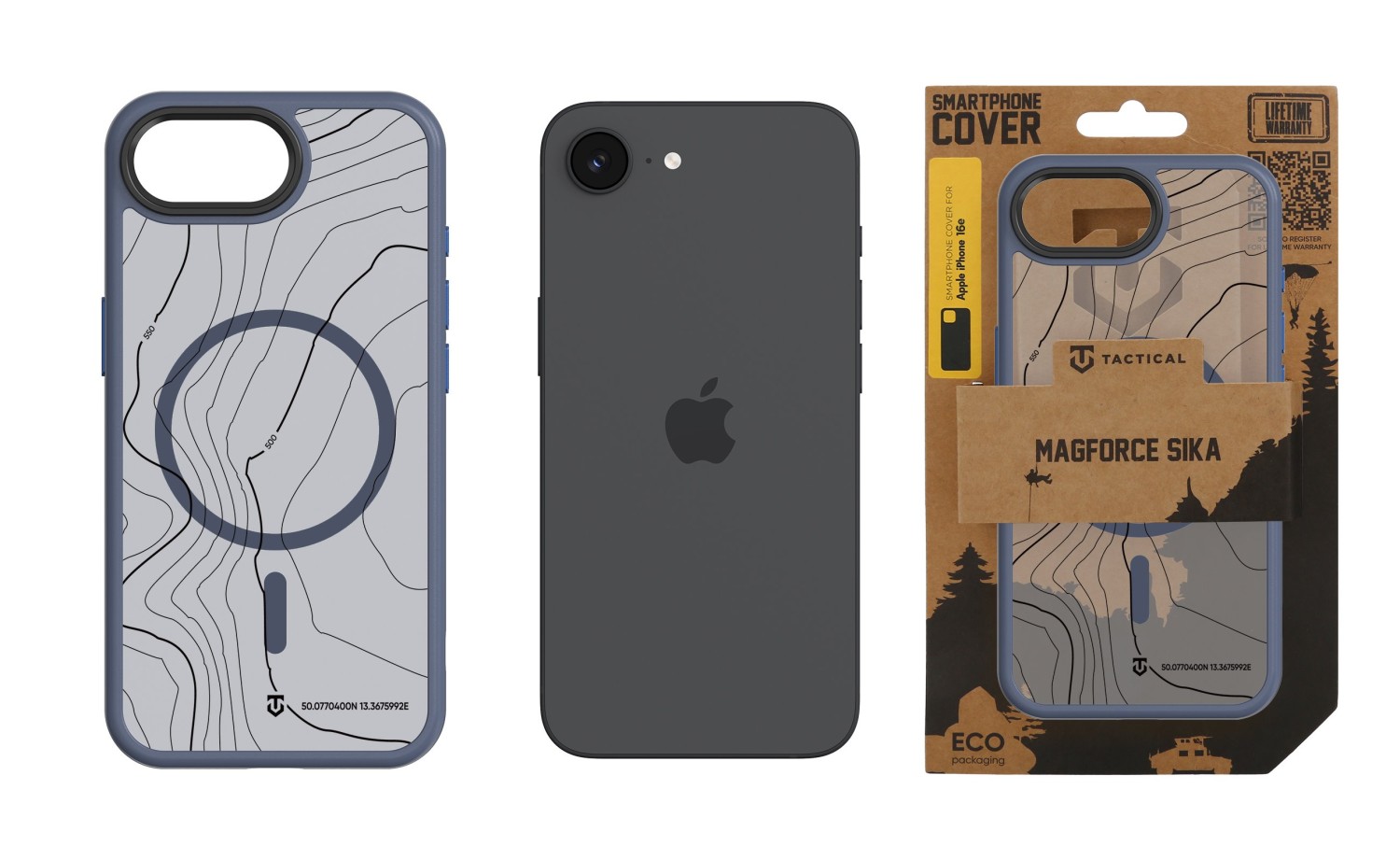 Tactical MagForce Hyperstealth Sika Kryt pro iPhone 16e Deep Blue