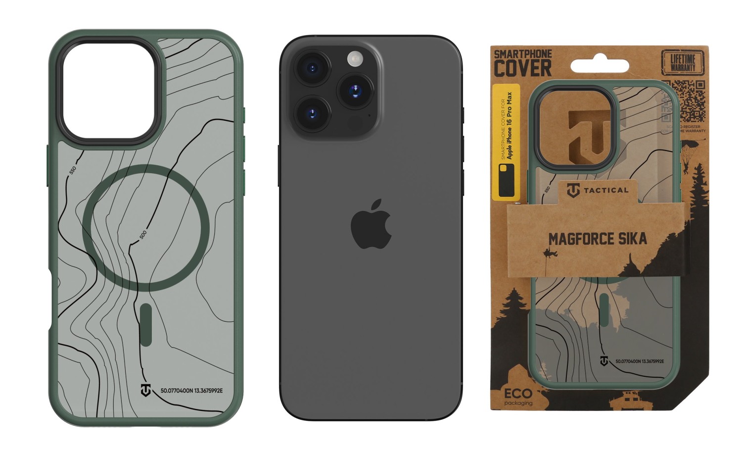 Tactical MagForce Hyperstealth Sika Kryt pro iPhone 16 Pro Max Forest Green