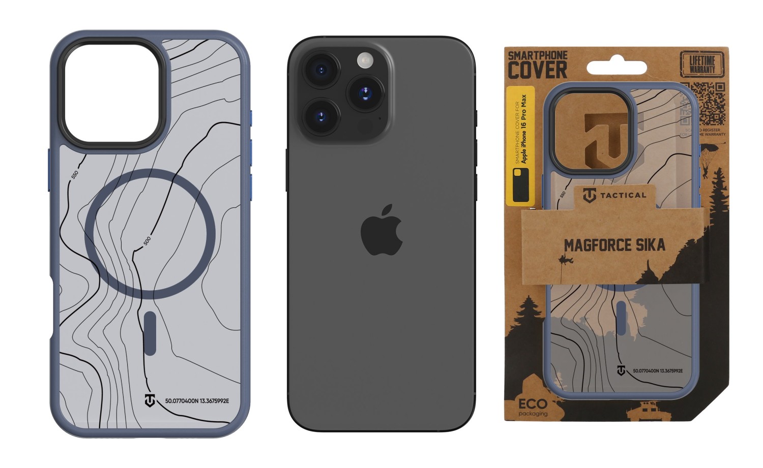 Tactical MagForce Hyperstealth Sika Kryt pro iPhone 16 Pro Max Deep Blue