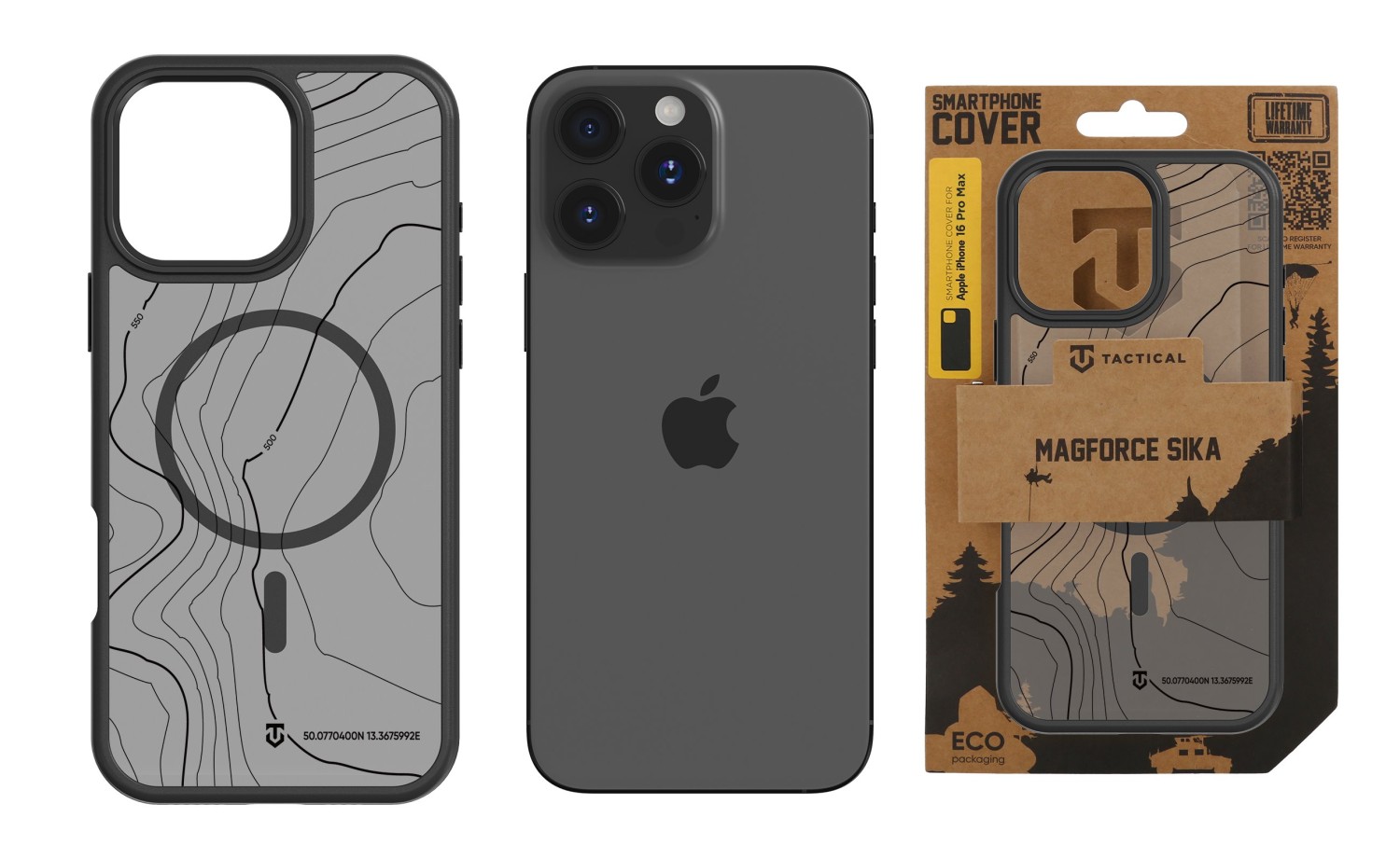 Tactical MagForce Hyperstealth Sika Kryt pro iPhone 16 Pro Max Asphalt