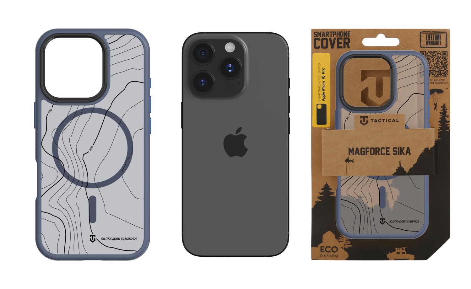 Tactical MagForce Hyperstealth Sika Kryt pro iPhone 16 Pro Deep Blue