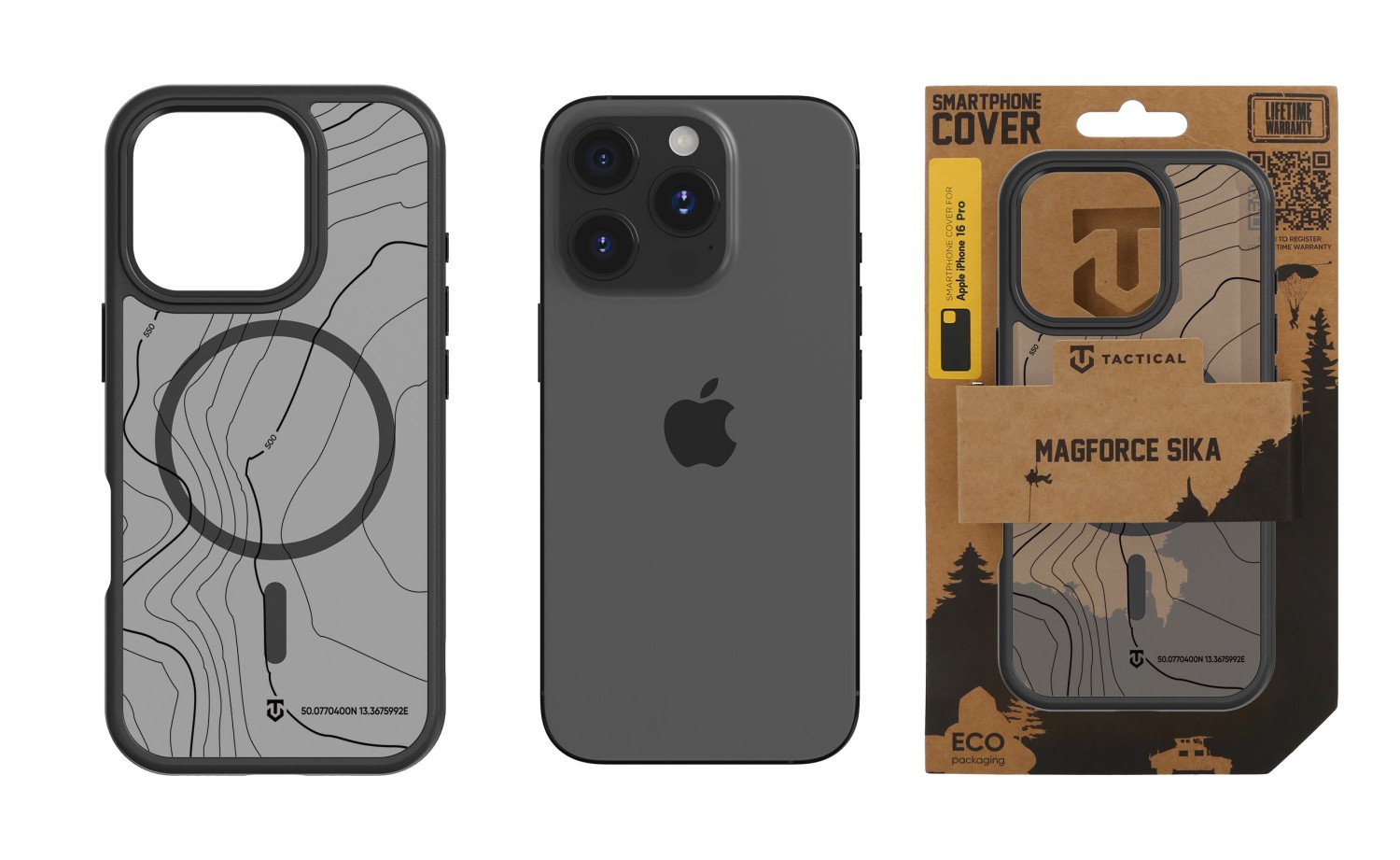 Tactical MagForce Hyperstealth Sika Kryt pro iPhone 16 Pro Asphalt