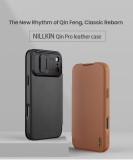 Nillkin Qin Book PRO Pouzdro pro Apple iPhone 17 Pro Max Brown