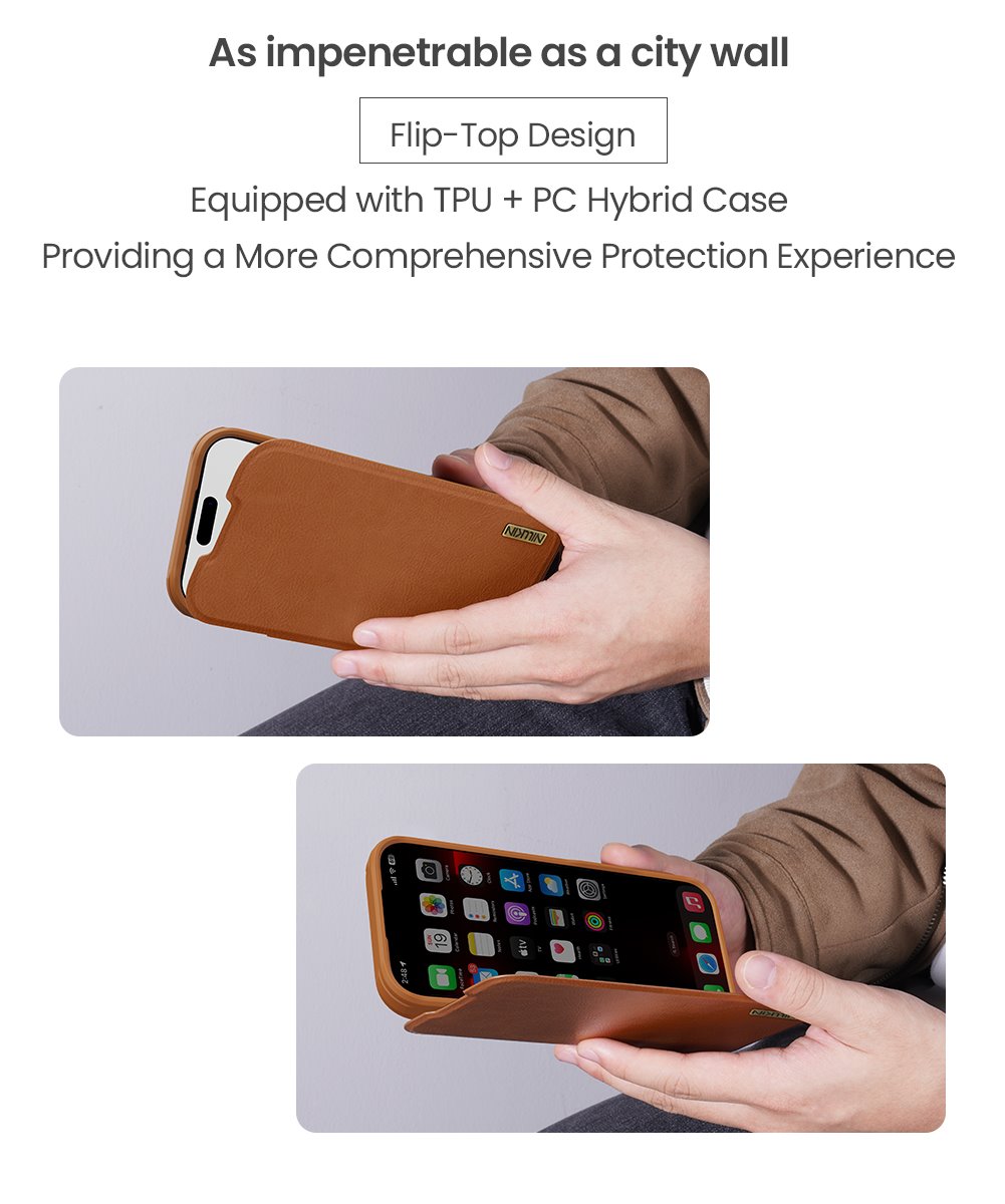 Nillkin Qin Book PRO Pouzdro pro Apple iPhone 17 Pro Black