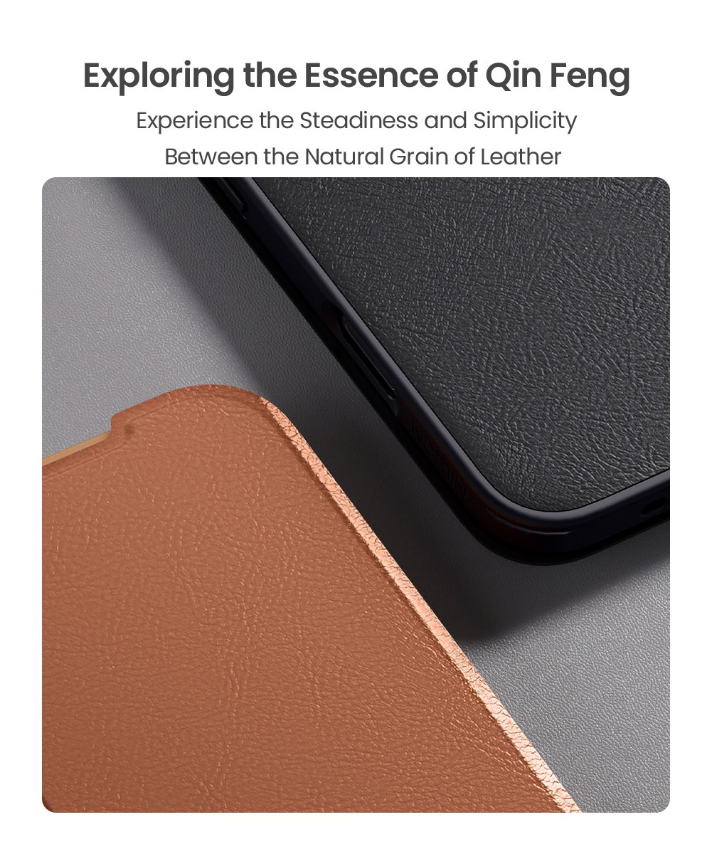 Nillkin Qin Book PRO Pouzdro pro Apple iPhone Air Brown