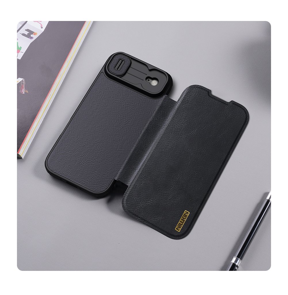 Nillkin Qin Book PRO Pouzdro pro Apple iPhone Air Brown