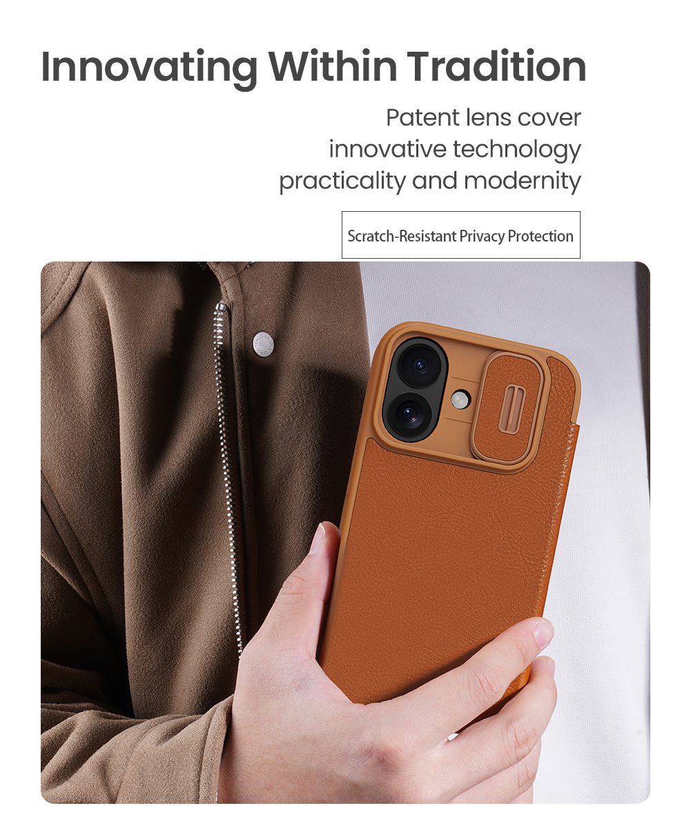 Nillkin Qin Book PRO Pouzdro pro Apple iPhone 17 Brown