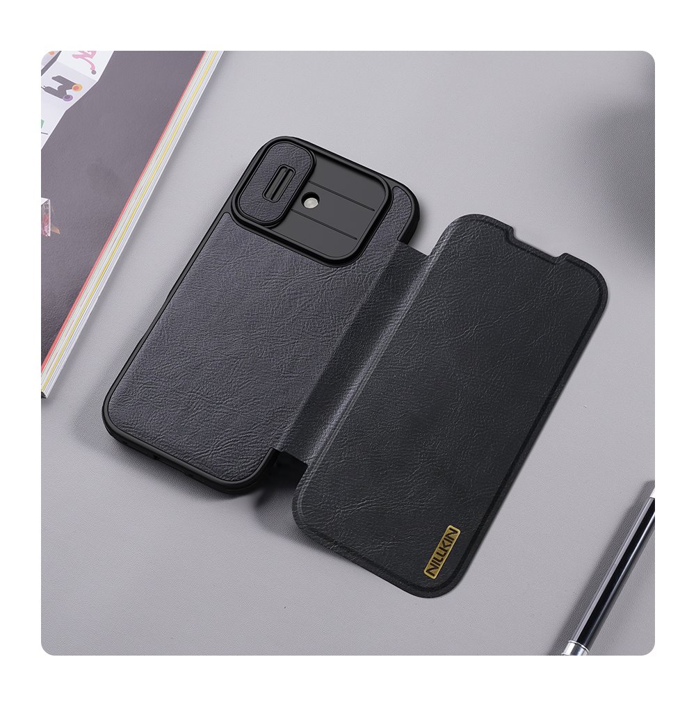 Nillkin Qin Book PRO Pouzdro pro Apple iPhone 17 Black