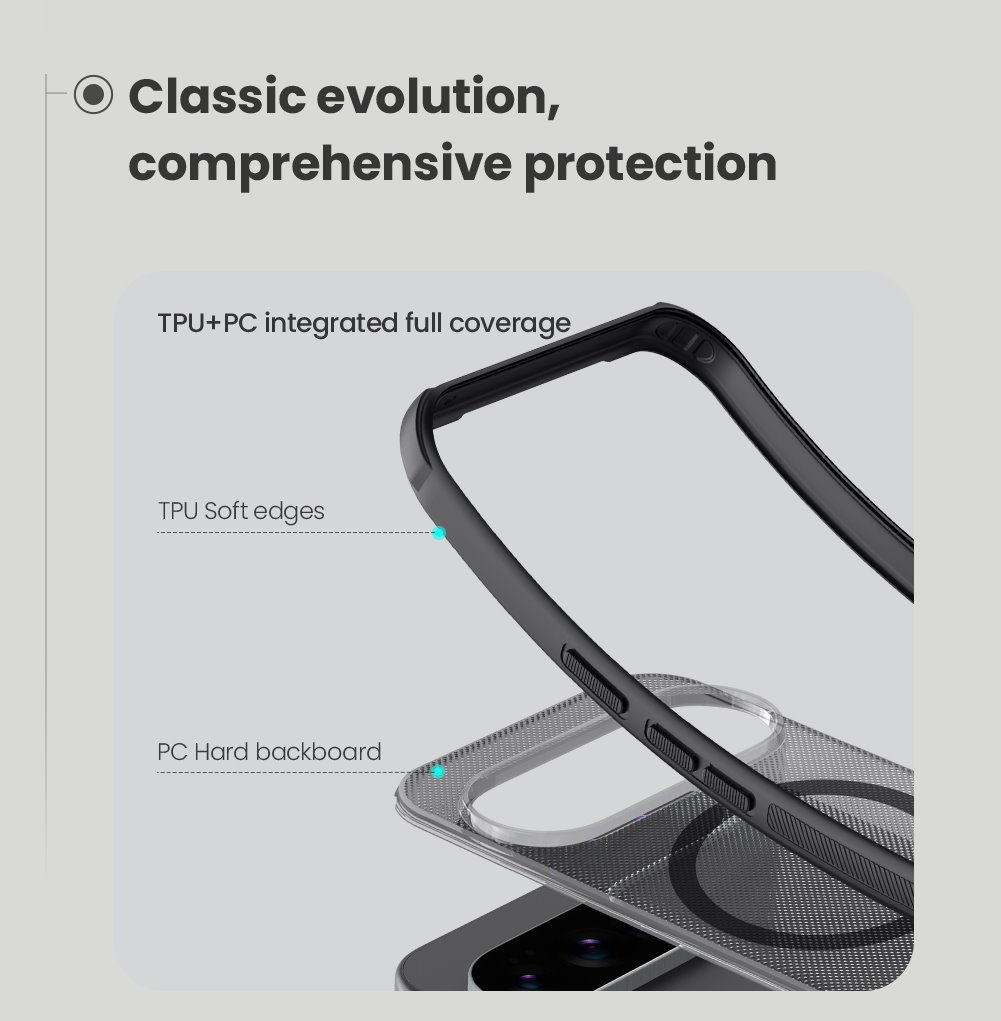 Nillkin Super Frosted PRO Magnetic Zadní Kryt pro Google Pixel 10 Pro XL Transparent Black