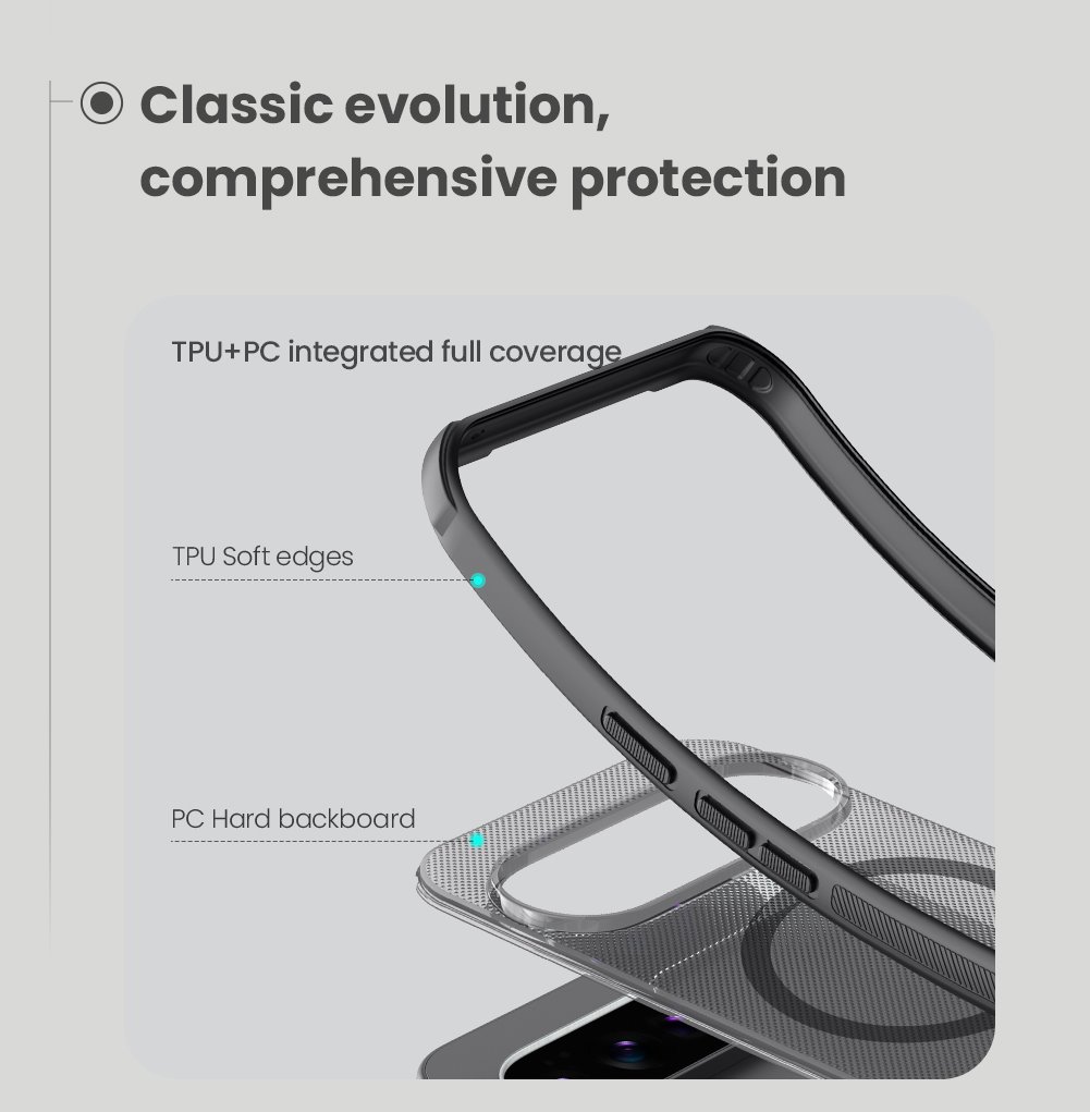 Nillkin Super Frosted PRO Magnetic Zadní Kryt pro Google Pixel 10/10 Pro Transparent Black