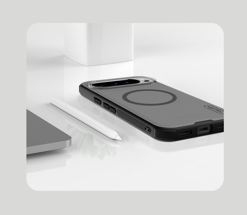 Nillkin Super Frosted PRO Magnetic Zadní Kryt pro Google Pixel 10/10 Pro Transparent Black