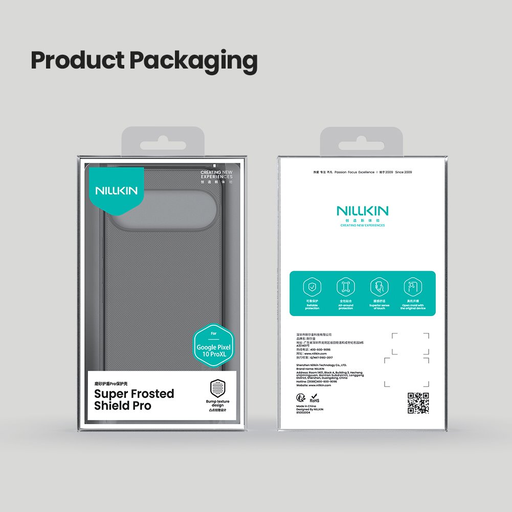 Nillkin Super Frosted PRO Zadní Kryt pro Google Pixel 10 Pro XL Transparent Black