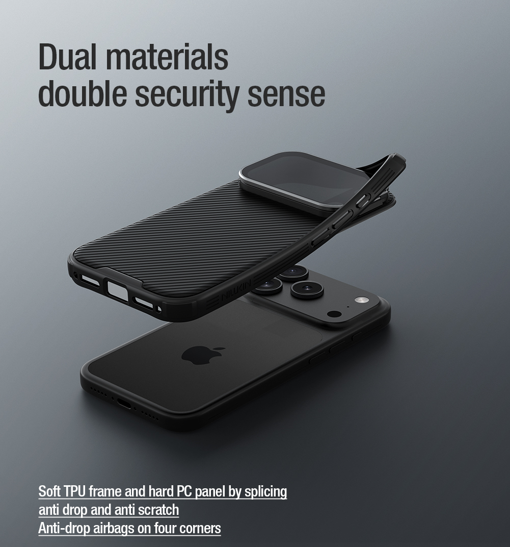 Nillkin CamShield Prop Zadní Kryt pro Apple iPhone 17 Pro Max Black