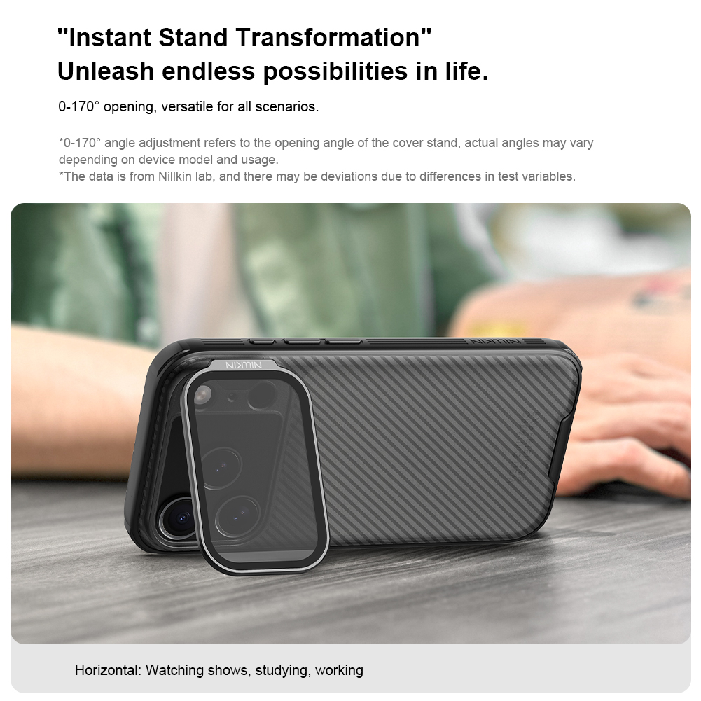 Nillkin CamShield Prop Zadní Kryt pro Apple iPhone 17 Pro Transparent Black