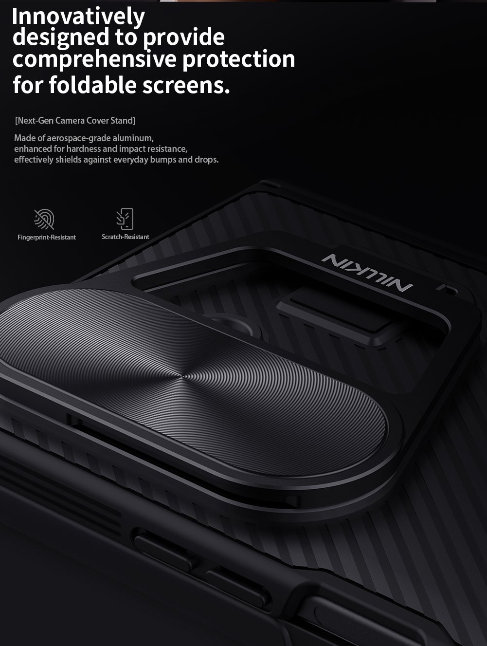 Nillkin CamShield Prop Zadní Kryt pro Samsung Galaxy Z Fold 7 Black